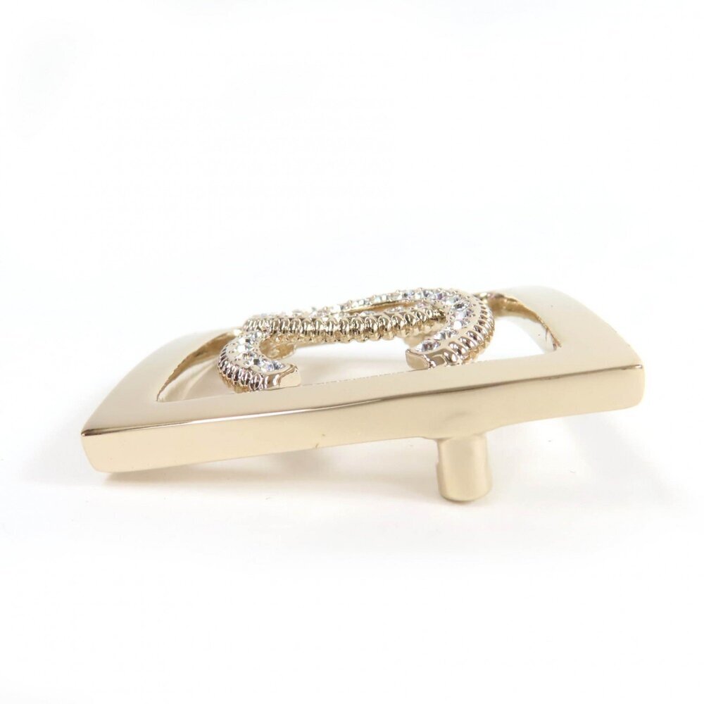 CHANEL Authentic Gold Logo Brooch - Picture 3 of 8